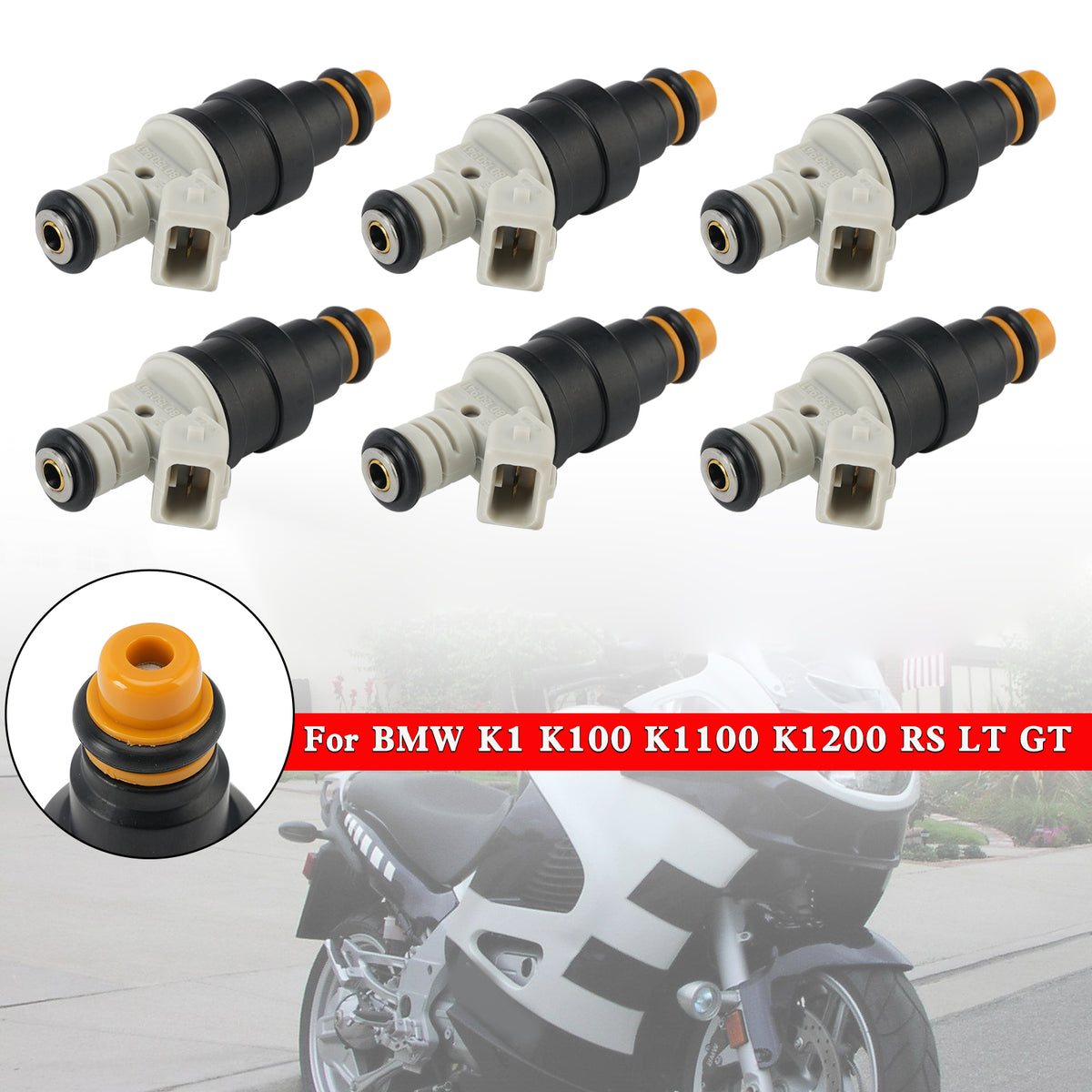 BMW K1 K100 K1100 K1200 RS LT GT 6PCS 0280150941 Fuel Injector 0280150705