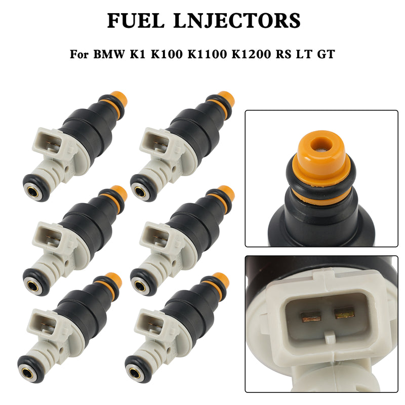 BMW K1 K100 K1100 K1200 RS LT GT 6PCS 0280150941 Fuel Injector 0280150705