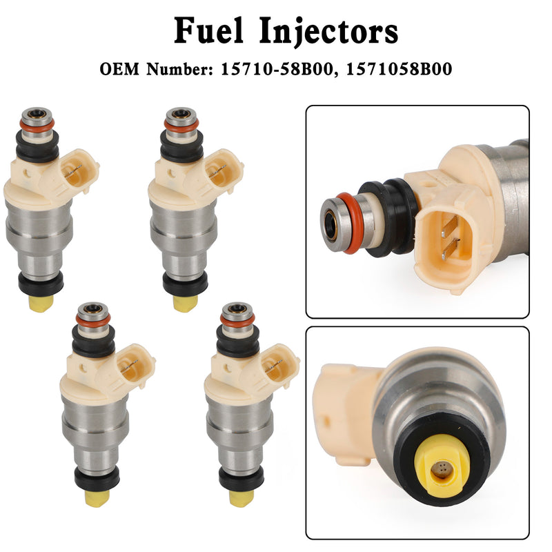 Suzuki Sidekick Tracker X-90 1.6L INP-470 4PCS 15710-58B00 Fuel Injectors Fit