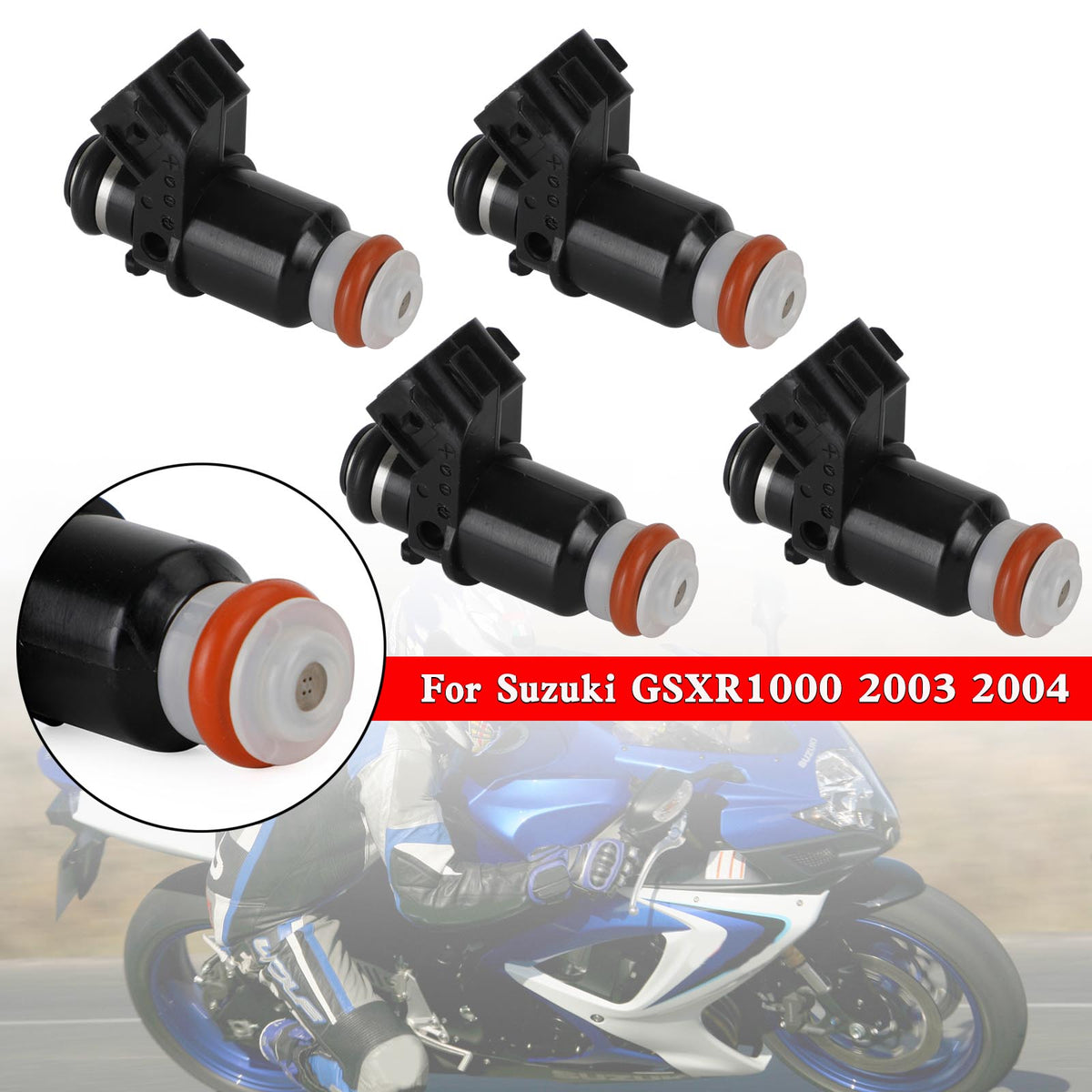 Suzuki GSXR1000 2003-2004 4PCS 15710-10G00 Fuel Injector Repair BSS04