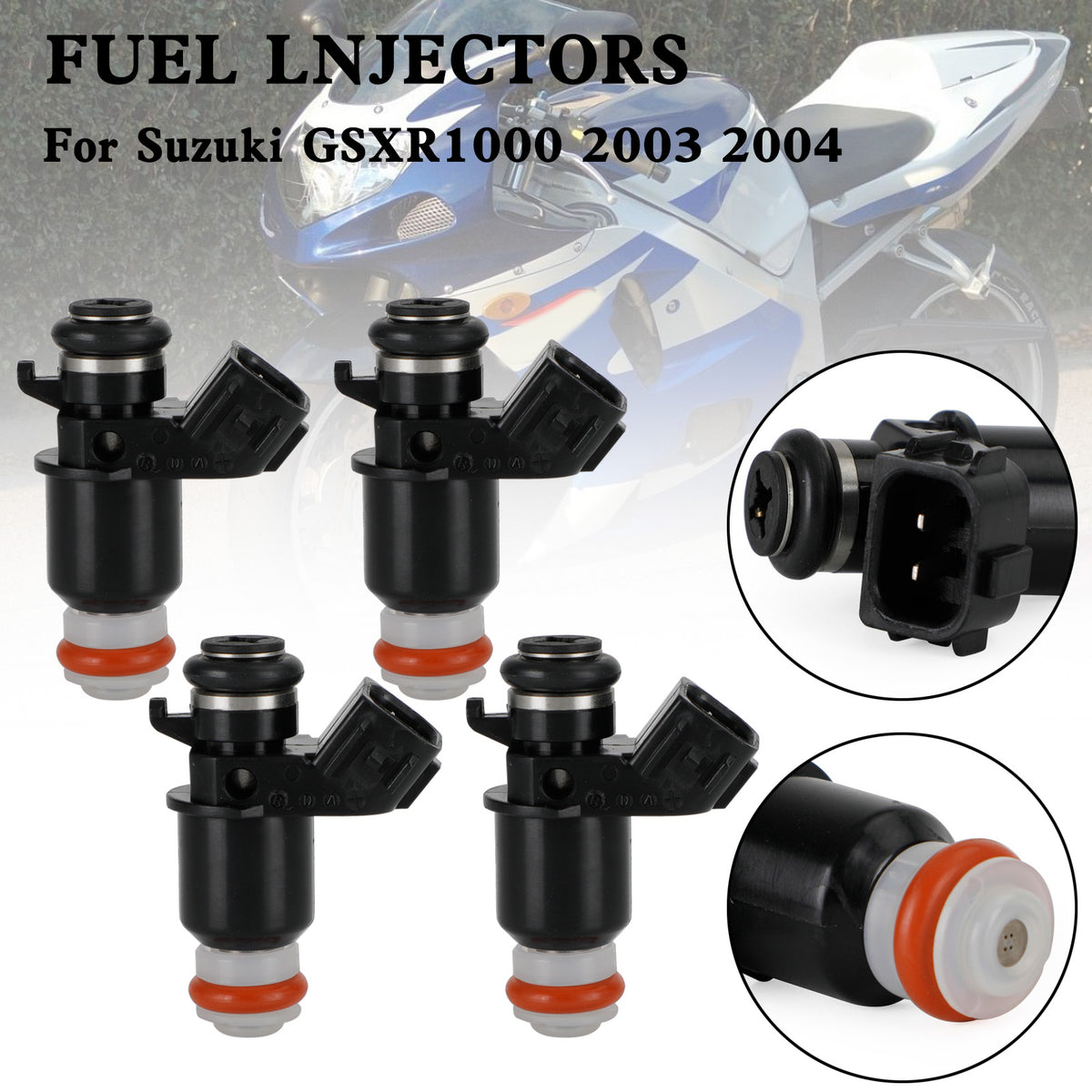 Suzuki GSXR1000 2003-2004 4PCS 15710-10G00 Fuel Injector Repair BSS04