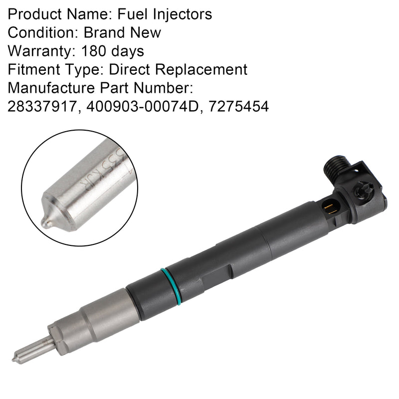 Bobcat fit Doosan D24 D18 Engine 28337917 1PCS Fuel Injectors 400903-00074D