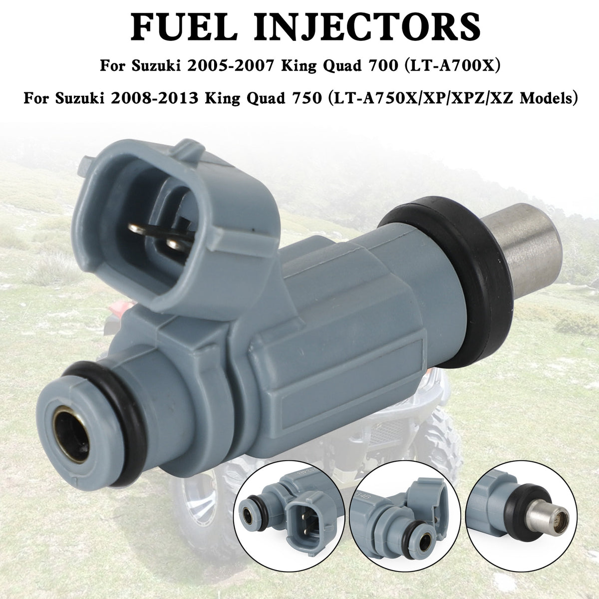 Suzuki King Quad 750 LT-A700 LT-A750 ATV 15710-31G01 Fuel Injector Nozzle