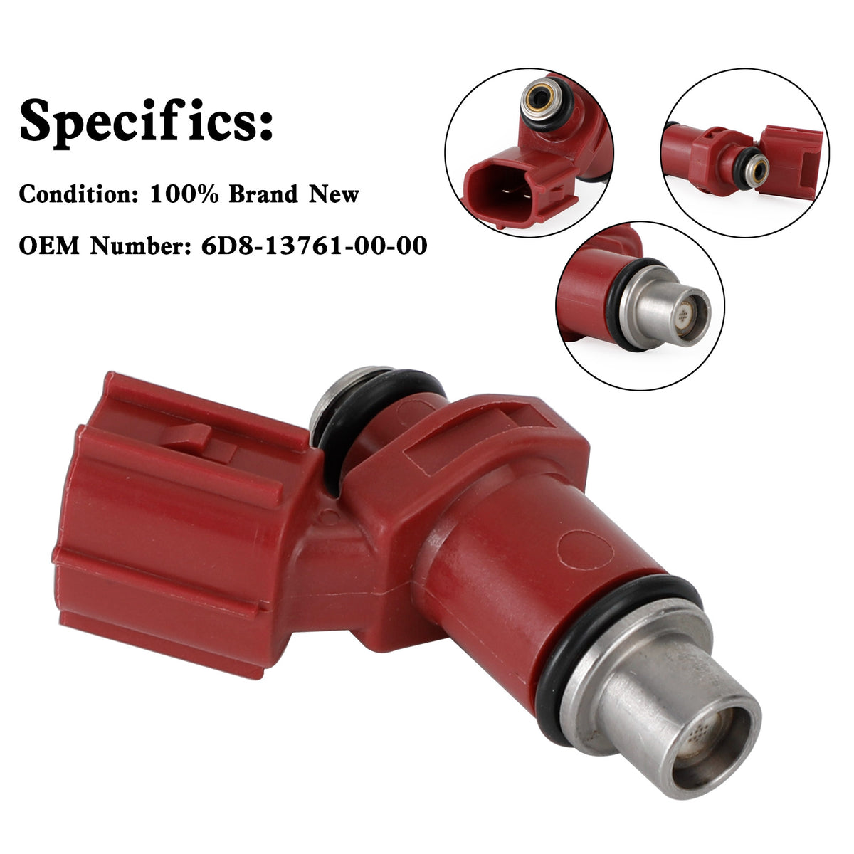 Yamaha Outboard 80BEL 75-90HP 4 Stroke 4PCS Fuel Injector 160CC 6D8-13761-00-00