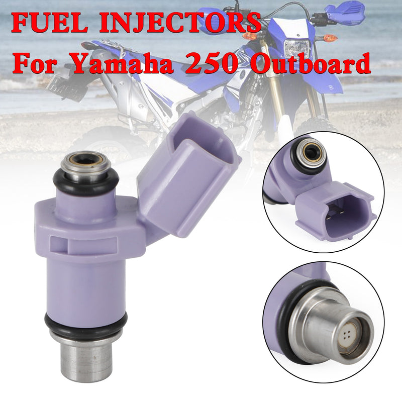 Yamaha 250 Outboard Fuel Injectors 6P2-13761-10-00 Fit