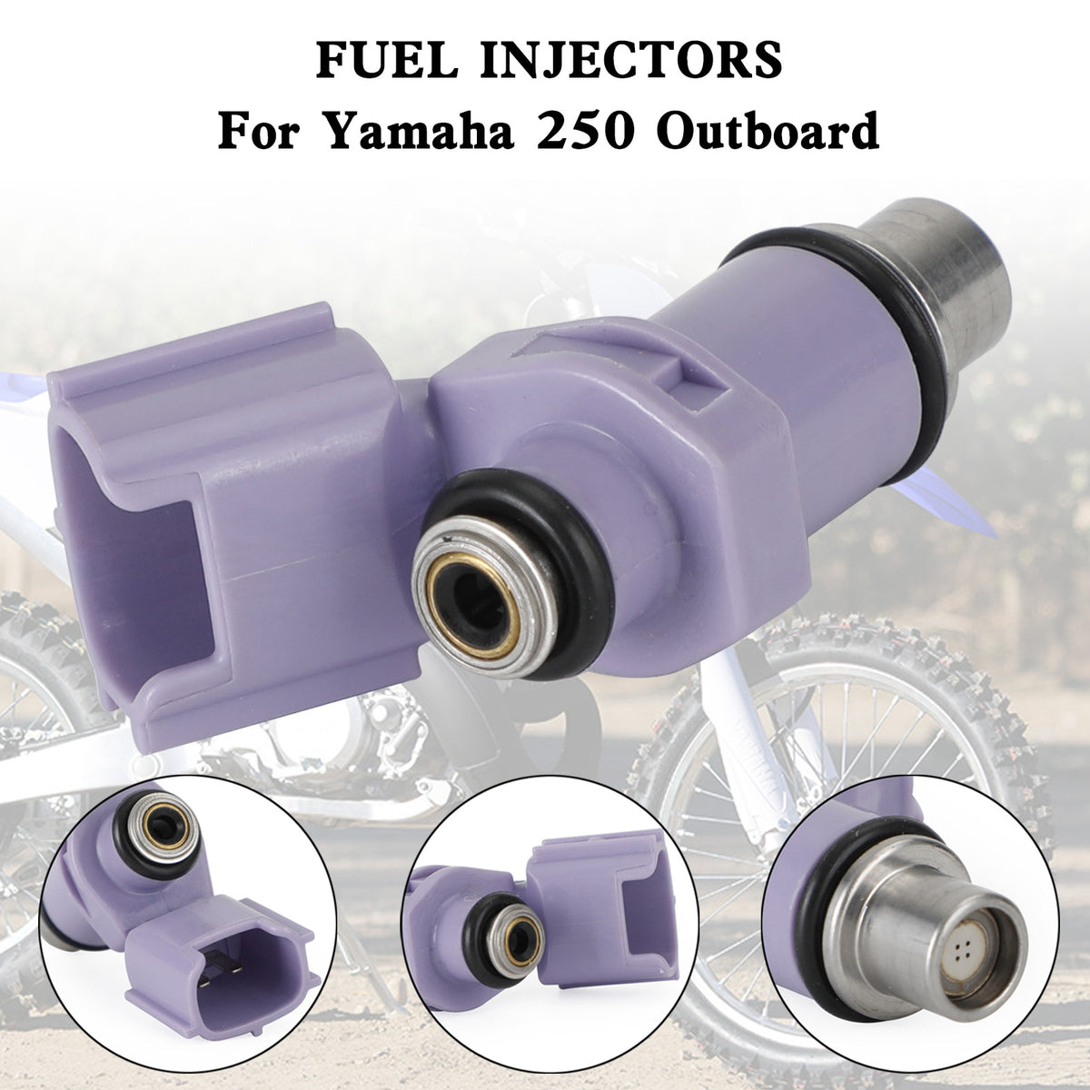 Yamaha 250 Outboard Fuel Injectors 6P2-13761-10-00 Fit