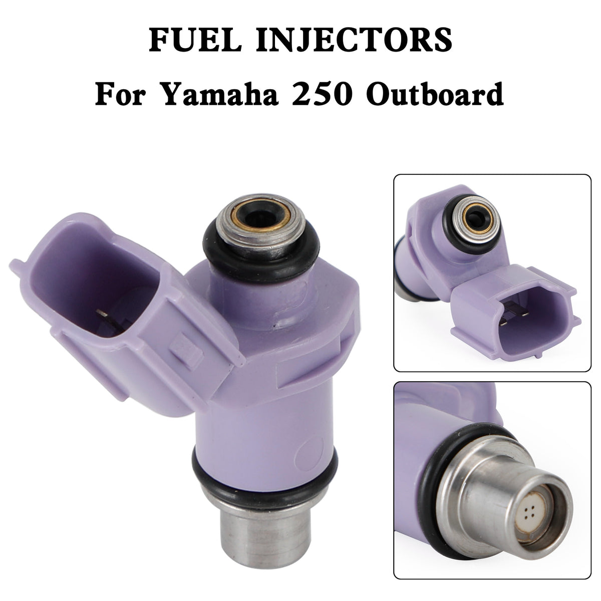 Yamaha 250 Outboard Fuel Injectors 6P2-13761-10-00 Fit