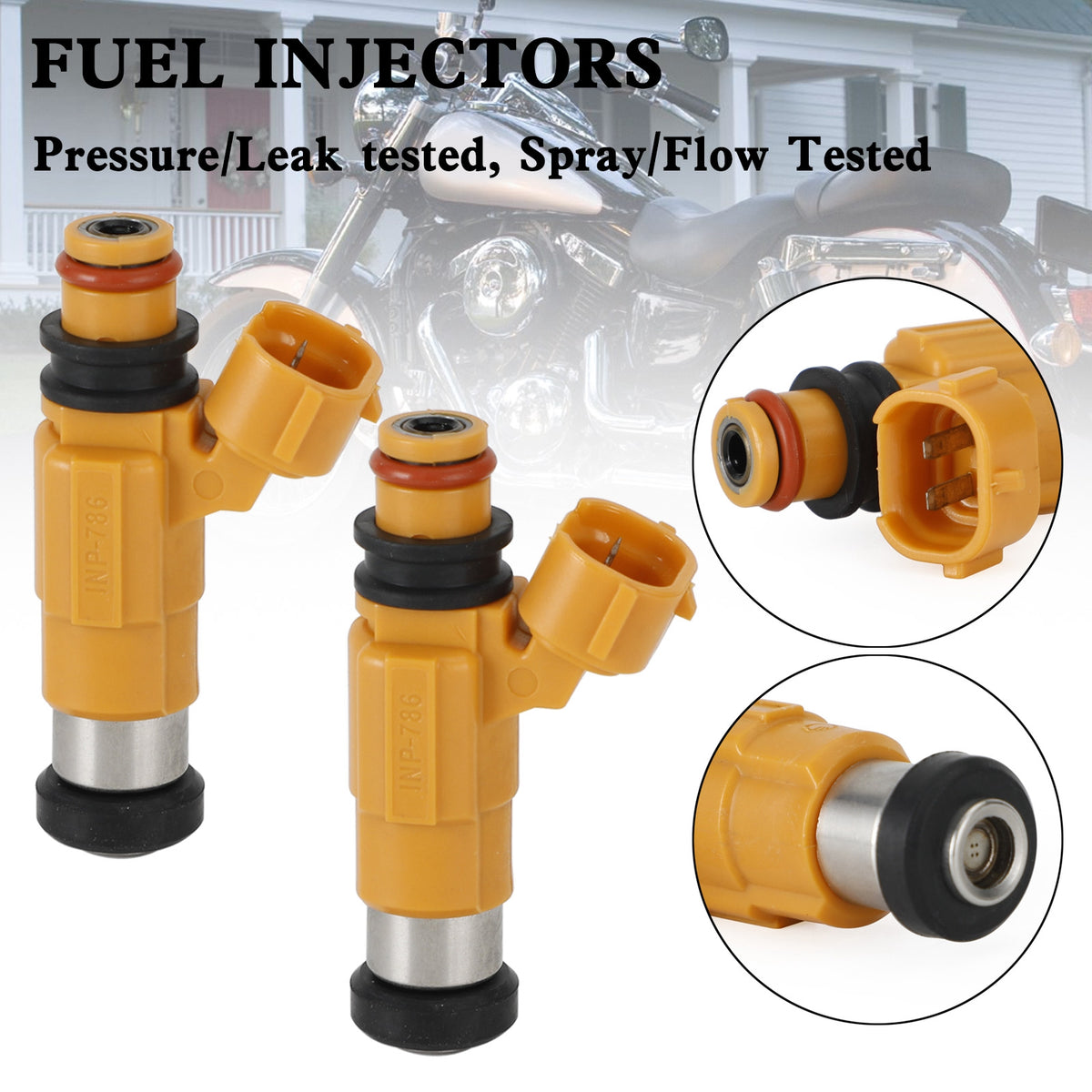 Kawasaki 2000-2008 Vulcan 1500 1600 PN 2PCS 49033-1057 Fuel injectors INP-786