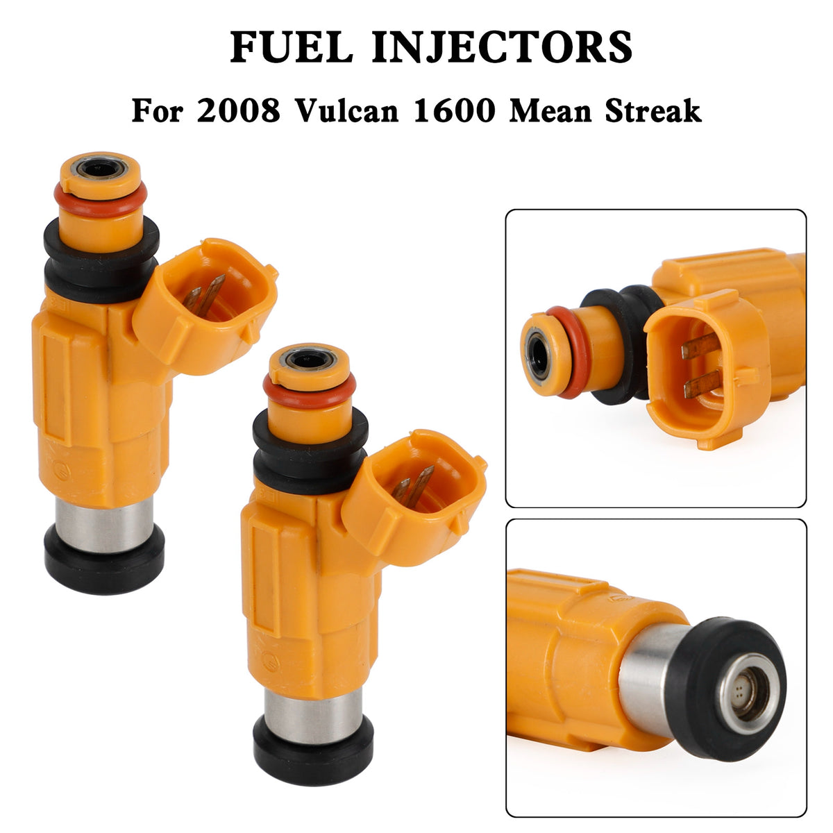 Kawasaki 2000-2008 Vulcan 1500 1600 PN 2PCS 49033-1057 Fuel injectors INP-786