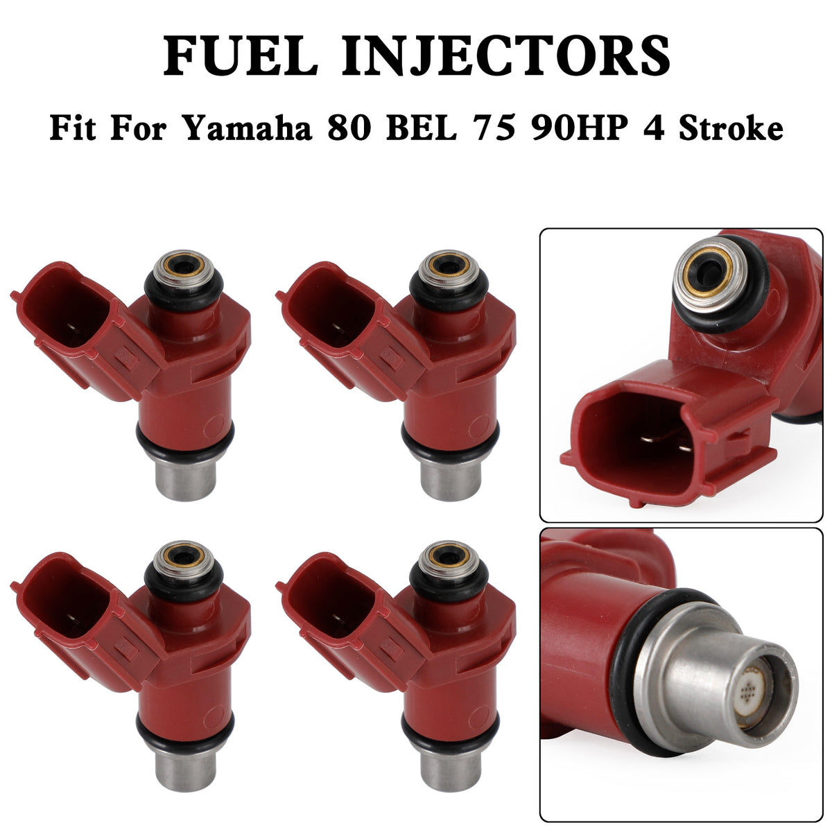 Yamaha Outboard 80BEL 75-90HP 4 Stroke 4PCS Fuel Injector 160CC 6D8-13761-00-00