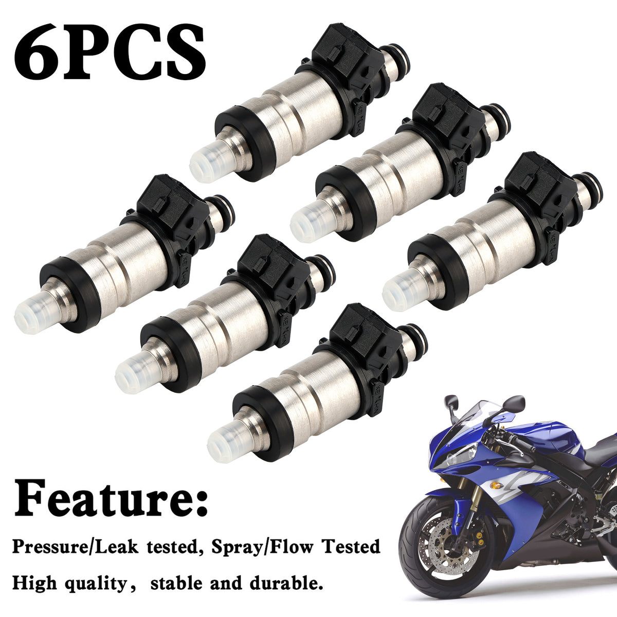 Yamaha 150/200/225 HP 2 Stroke 6PCS Fuel Injector 65L-13761-00-00