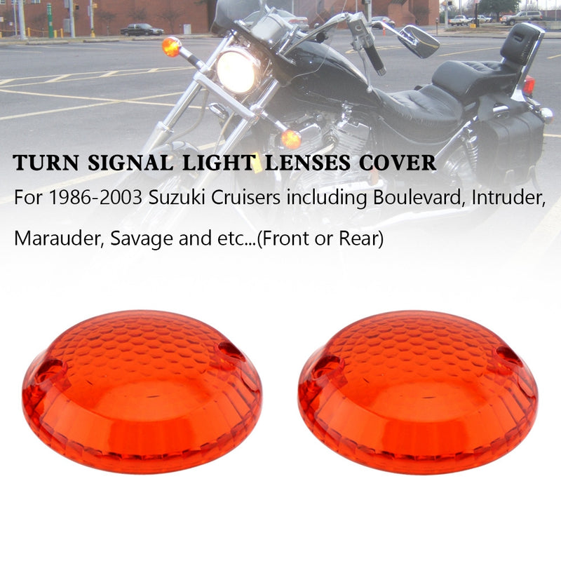 Suzuki Cruisers Intruder 1400 VX800 Amber Turn Signal Light Lens Cover