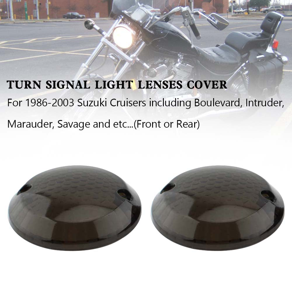 Suzuki Cruisers Intruder 1400 VX800 Smoke Turn Signal Light Lens Cover