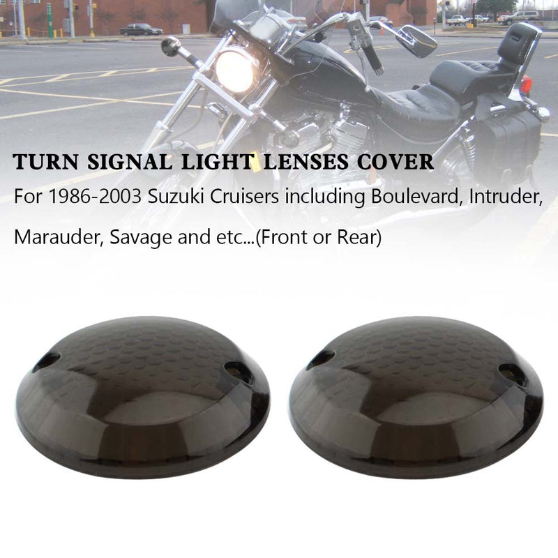 Suzuki Cruisers Intruder 1400 VX800 Smoke Turn Signal Light Lens Cover