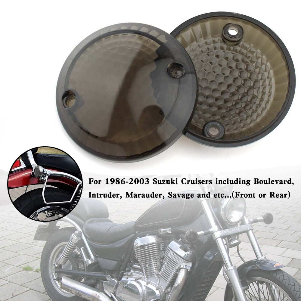Suzuki Cruisers Intruder 1400 VX800 Smoke Turn Signal Light Lens Cover