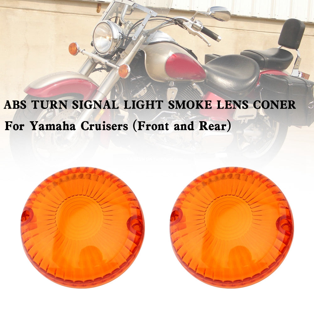 Yamaha V Star 650 1100 Vmax 1200/1700 Amber Turn Signal Light Lens Cover