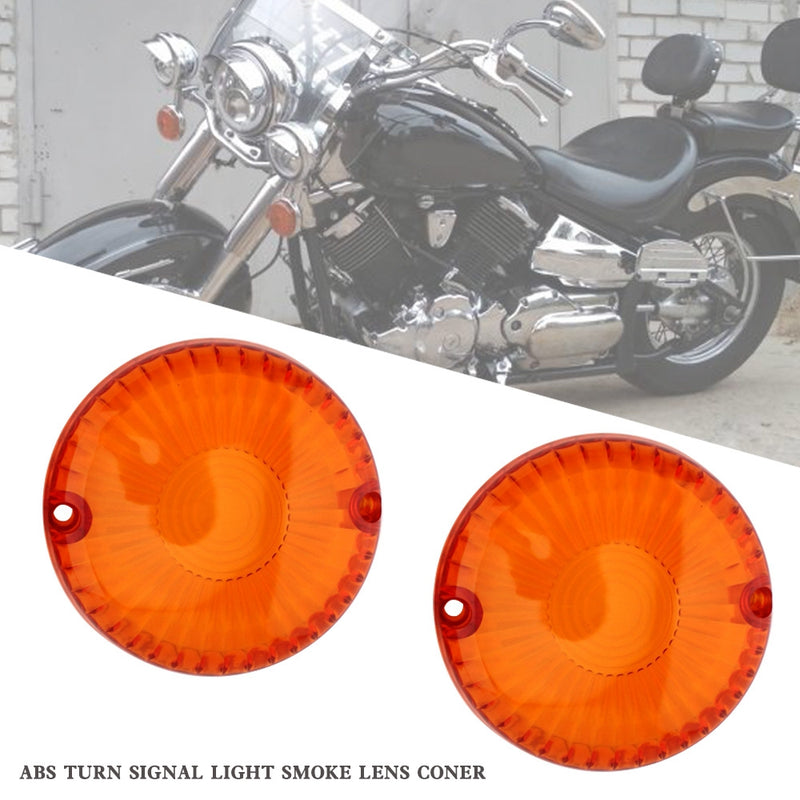 Yamaha V Star 650 1100 Vmax 1200/1700 Amber Turn Signal Light Lens Cover