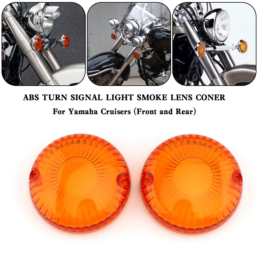 Yamaha V Star 650 1100 Vmax 1200/1700 Amber Turn Signal Light Lens Cover