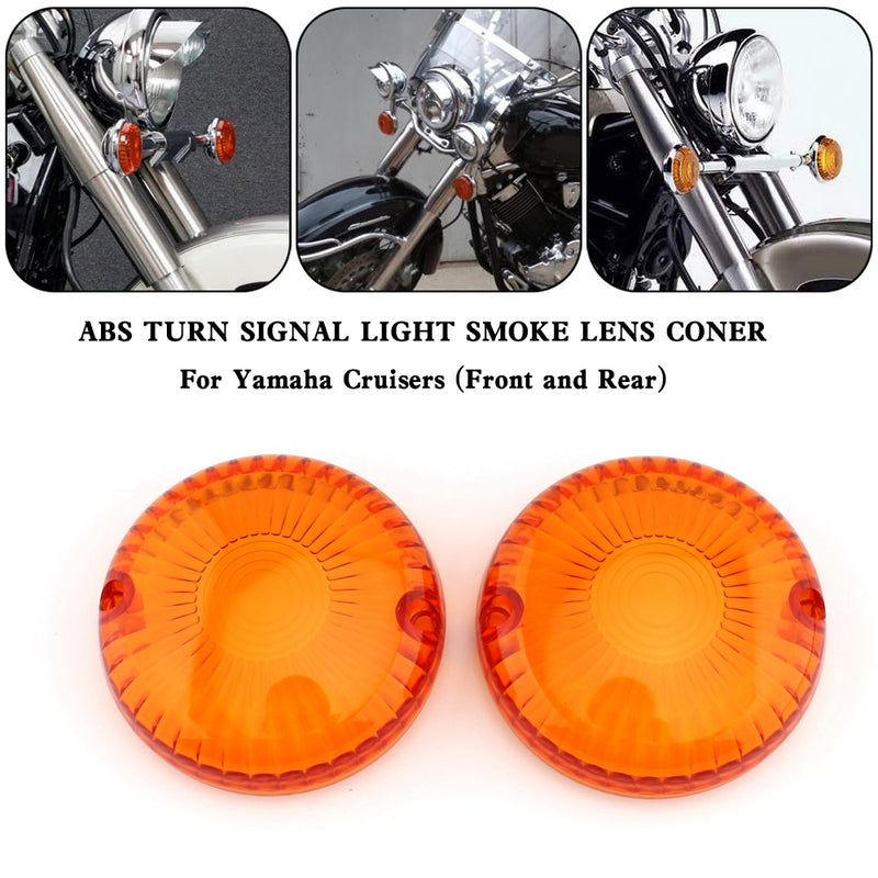Yamaha V Star 650 1100 Vmax 1200/1700 Amber Turn Signal Light Lens Cover
