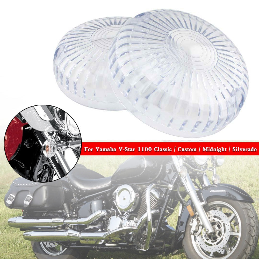 Yamaha V Star 650 1100 Vmax 1200/1700 Clear Turn Signal Light Lens Cover