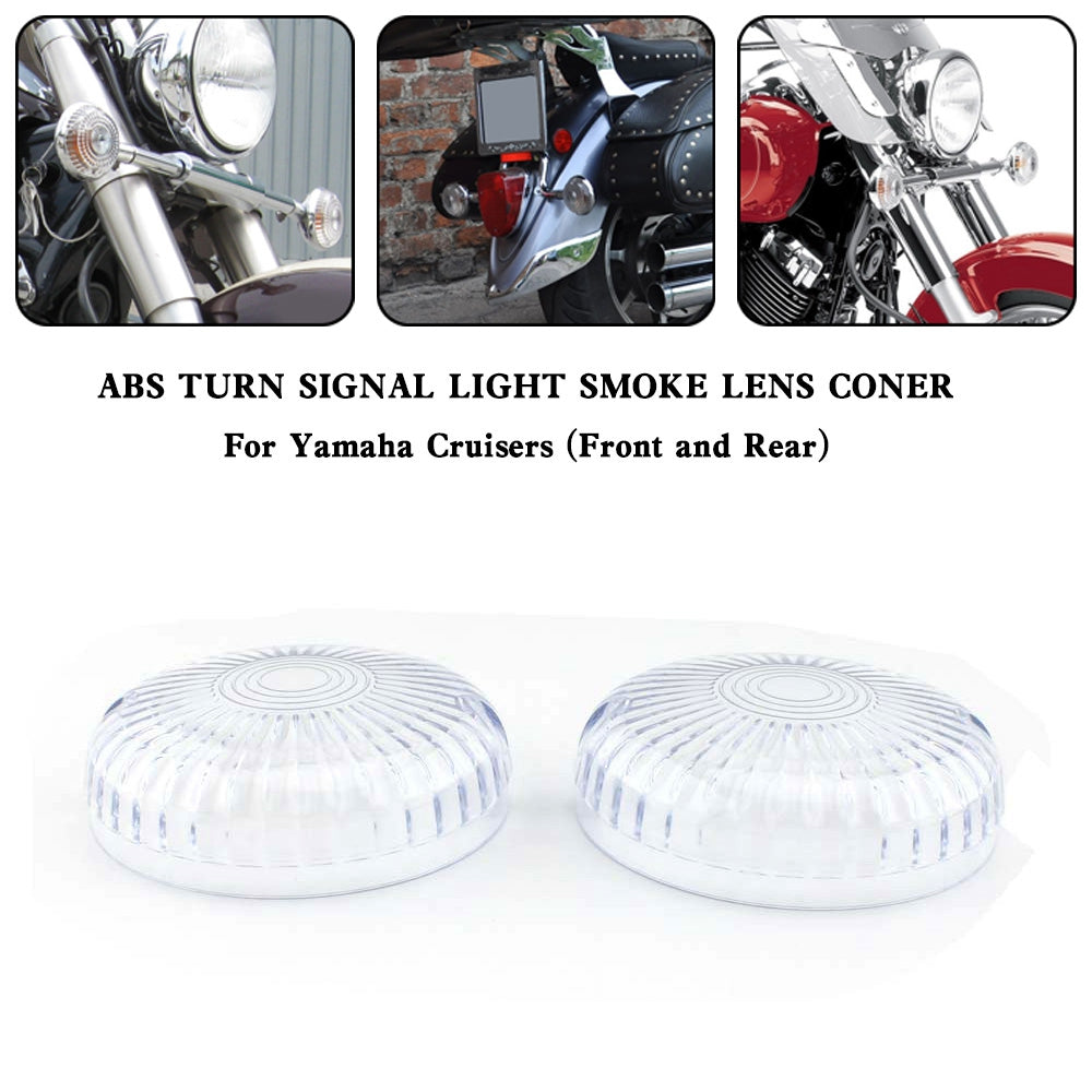Yamaha V Star 650 1100 Vmax 1200/1700 Clear Turn Signal Light Lens Cover