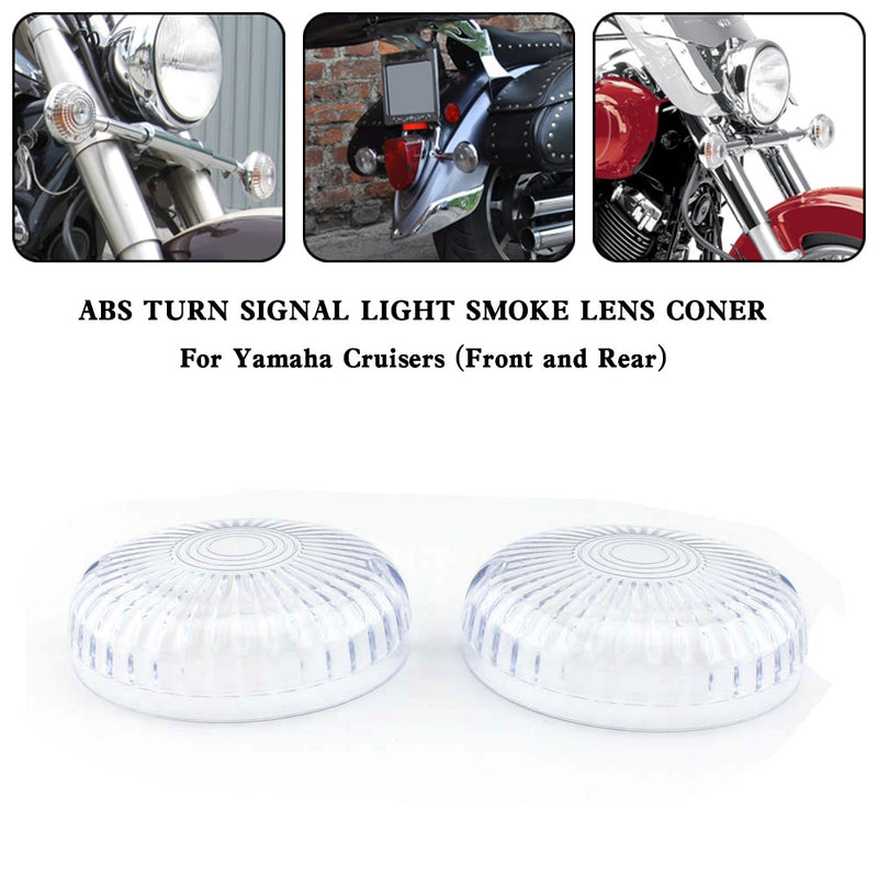 Yamaha V Star 650 1100 Vmax 1200/1700 Clear Turn Signal Light Lens Cover