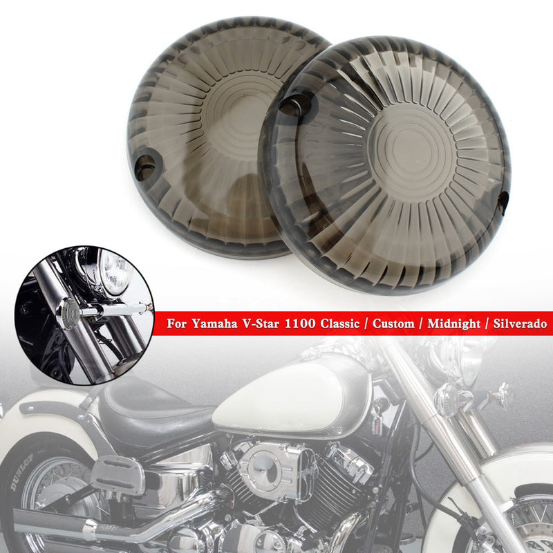 Yamaha V Star 650 1100 Vmax 1200/1700 Smoke Turn Signal Light Lens Cover