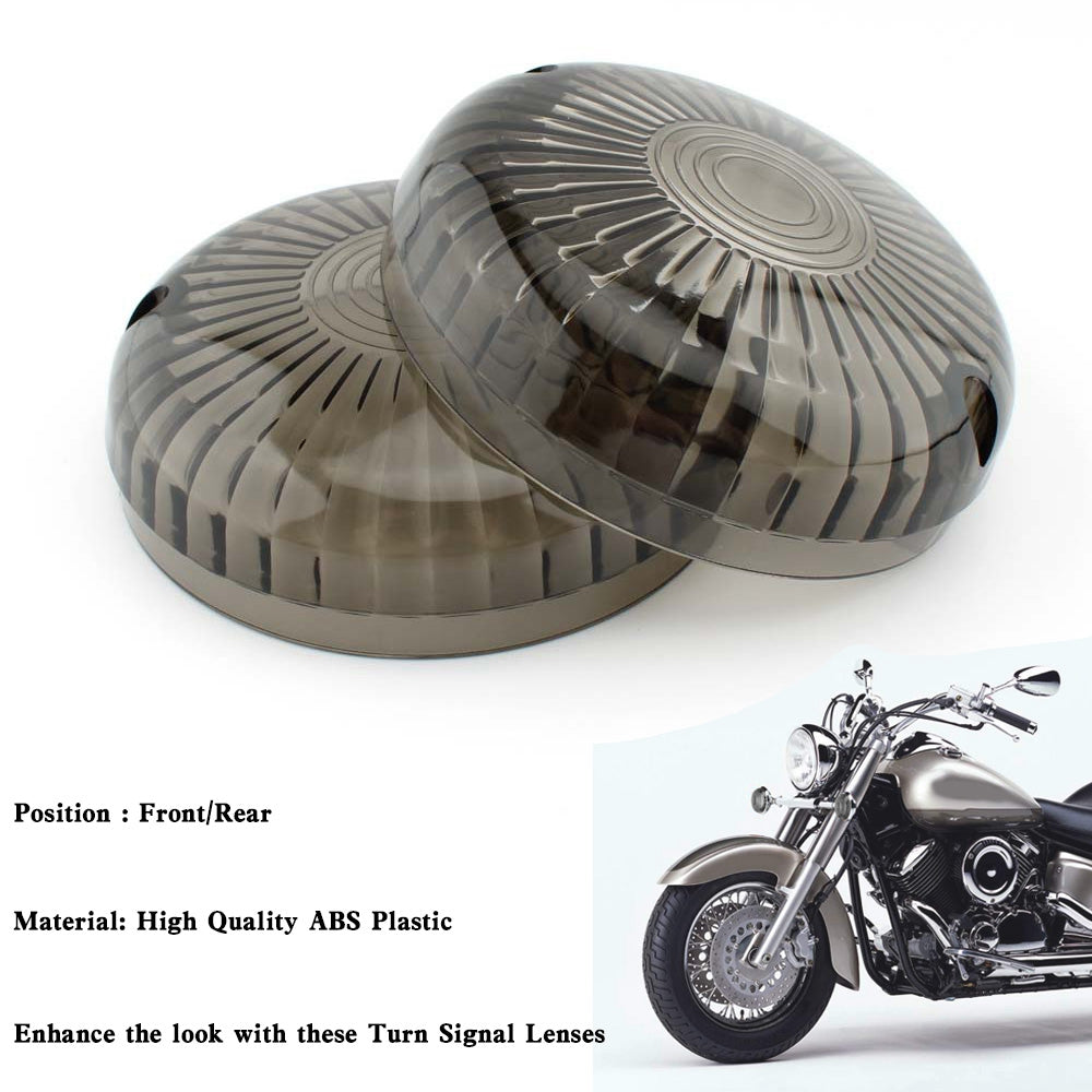 Yamaha V Star 650 1100 Vmax 1200/1700 Smoke Turn Signal Light Lens Cover