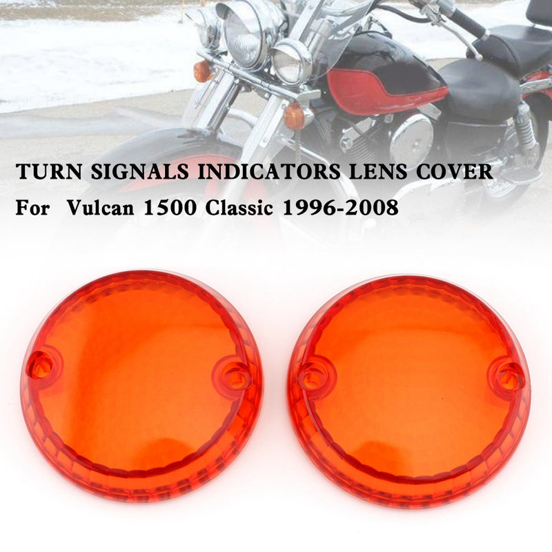 Yamaha Kawasaki Vulcan 1500 VN Amber Turn Signals Indicators Lens Cover