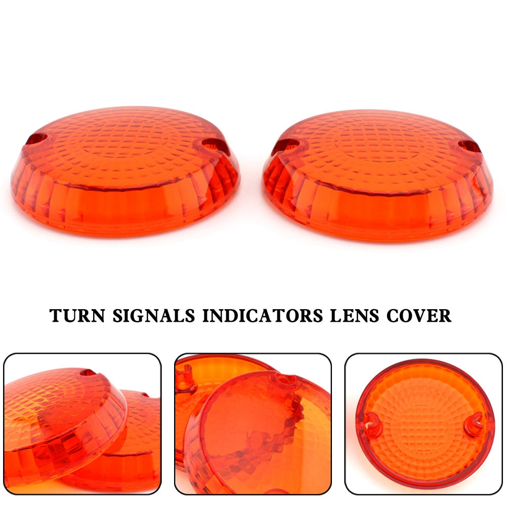 Yamaha Kawasaki Vulcan 1500 VN Amber Turn Signals Indicators Lens Cover