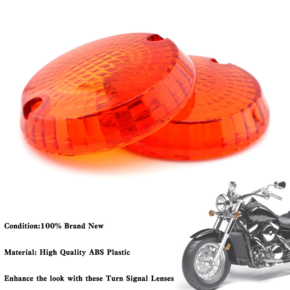 Yamaha Kawasaki Vulcan 1500 VN Amber Turn Signals Indicators Lens Cover