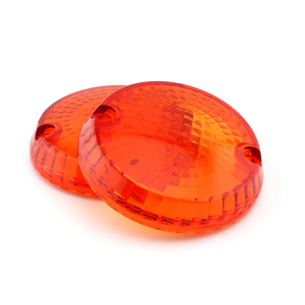 Yamaha Kawasaki Vulcan 1500 VN Amber Turn Signals Indicators Lens Cover