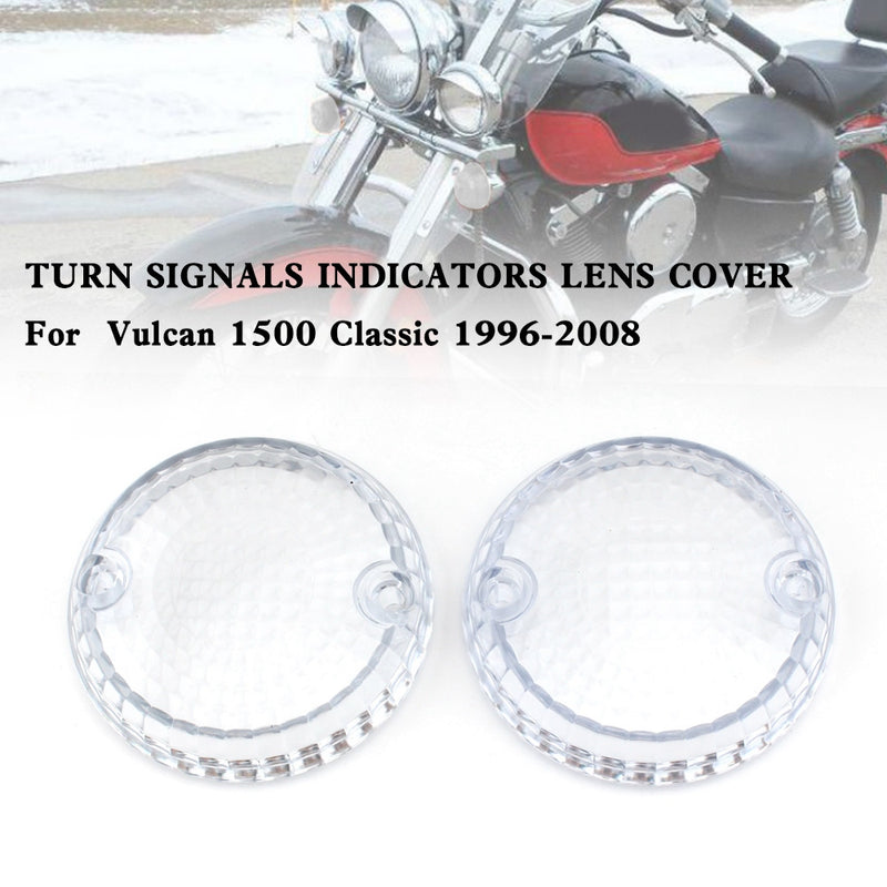 Yamaha Kawasaki Vulcan 1500 VN Clear Turn Signals Indicators Lens Cover