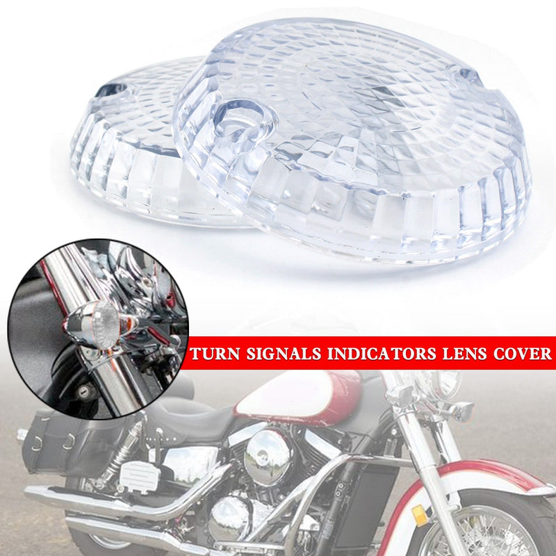 Yamaha Kawasaki Vulcan 1500 VN Clear Turn Signals Indicators Lens Cover