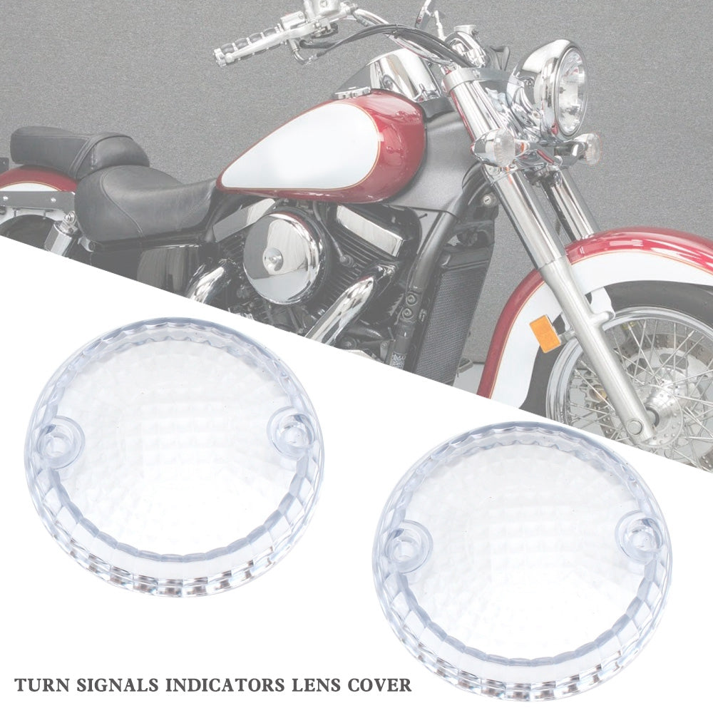 Yamaha Kawasaki Vulcan 1500 VN Clear Turn Signals Indicators Lens Cover