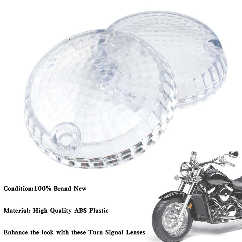 Yamaha Kawasaki Vulcan 1500 VN Clear Turn Signals Indicators Lens Cover