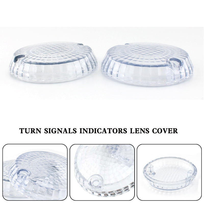 Yamaha Kawasaki Vulcan 1500 VN Clear Turn Signals Indicators Lens Cover