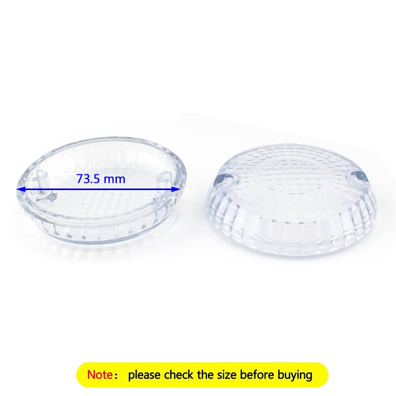Yamaha Kawasaki Vulcan 1500 VN Clear Turn Signals Indicators Lens Cover