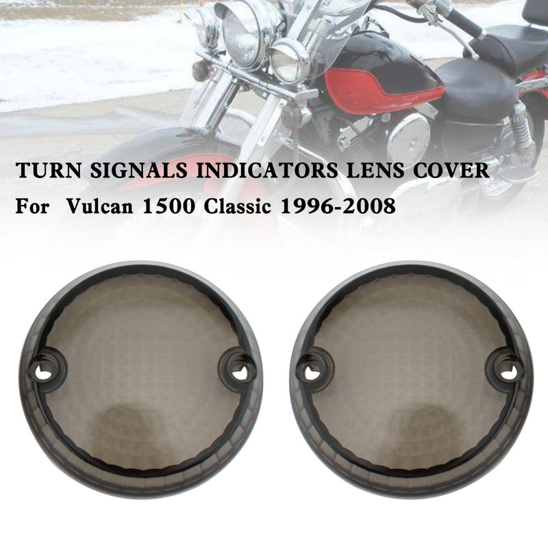 Yamaha Kawasaki Vulcan 1500 VN Smoke Turn Signals Indicators Lens Cover