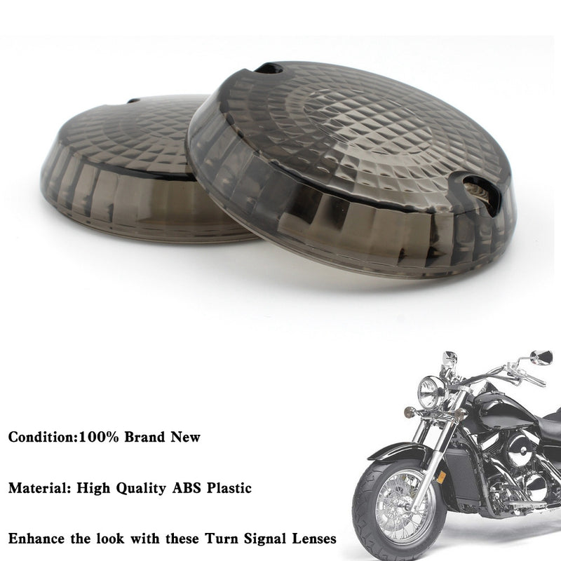 Yamaha Kawasaki Vulcan 1500 VN Smoke Turn Signals Indicators Lens Cover