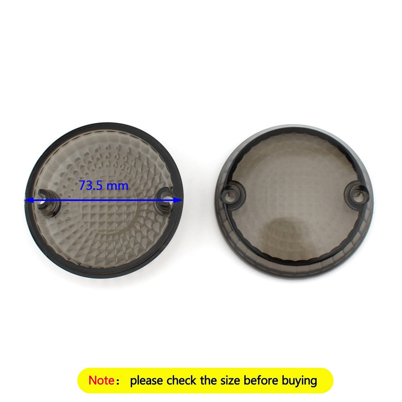 Yamaha Kawasaki Vulcan 1500 VN Smoke Turn Signals Indicators Lens Cover