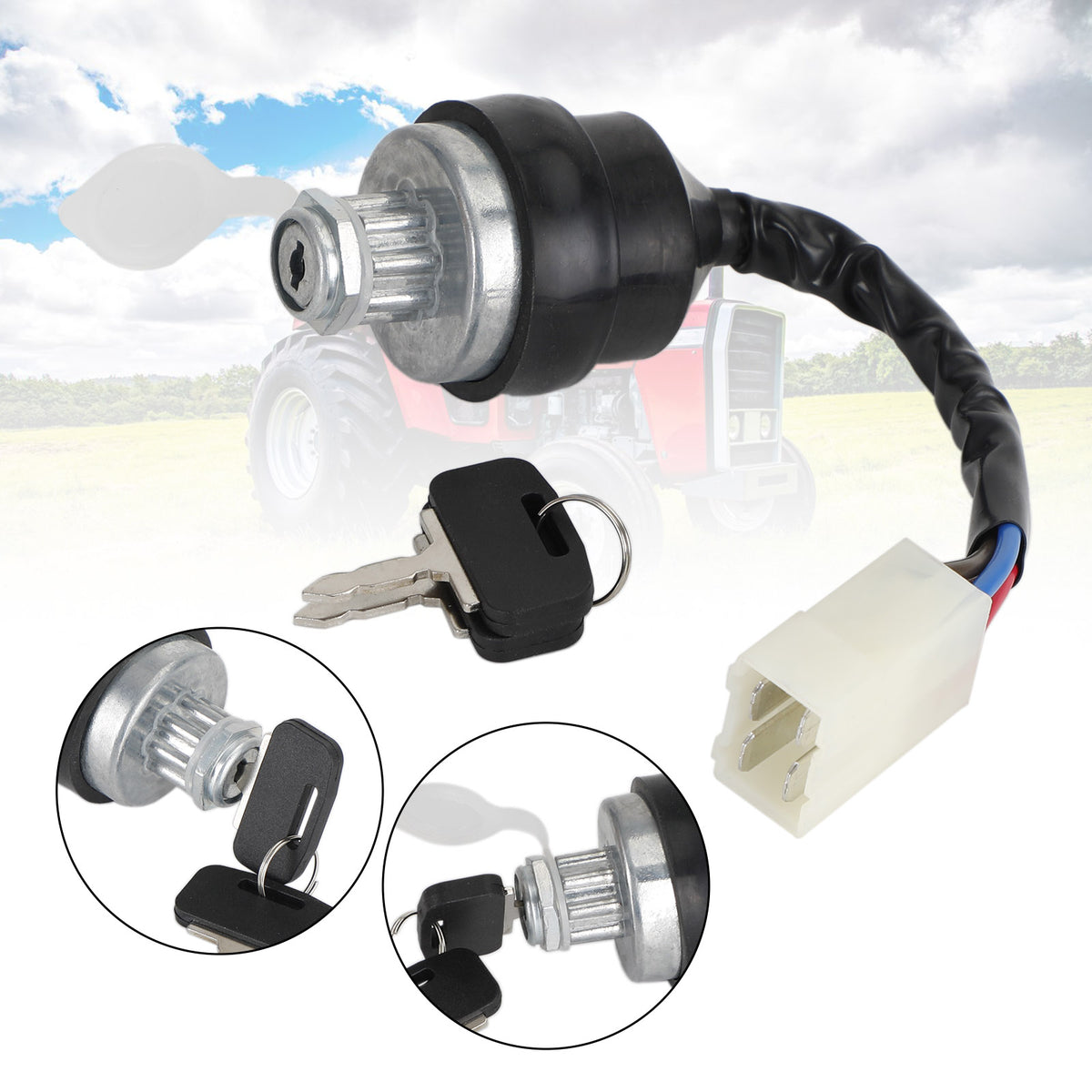 Ignition Switch Key 3699692M92 For Massy Ferguson Tractor Parts