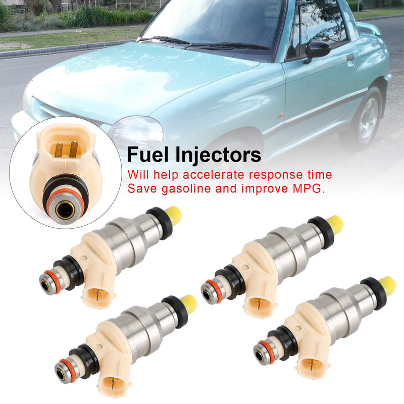 Suzuki Sidekick X-90 1.6L Fit Chevy Tracker 4PCS Fuel Injectors INP-470