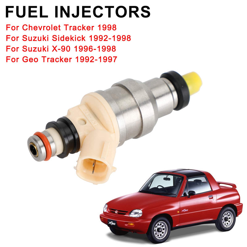 Suzuki Sidekick X-90 1.6L Fit Chevy Tracker 1PCS Fuel Injectors INP-470
