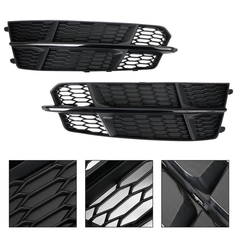 2016-2018  Audi A6 C7 S-Line Matt Black Front Bumper Lower Grill 4G0807681AN 4G0807682AN