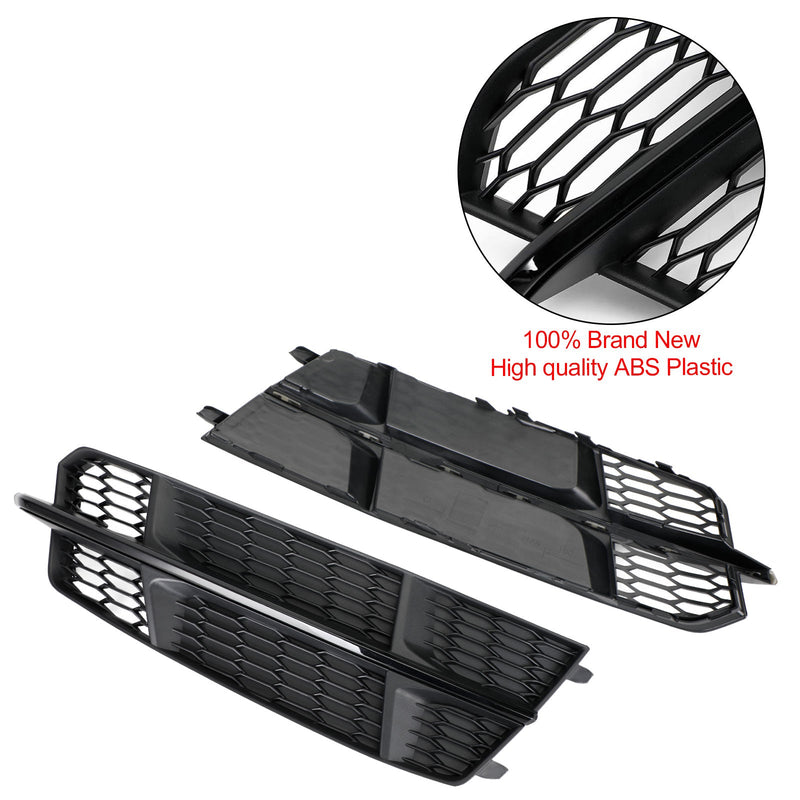 2016-2018  Audi A6 C7 S-Line Matt Black Front Bumper Lower Grill 4G0807681AN 4G0807682AN