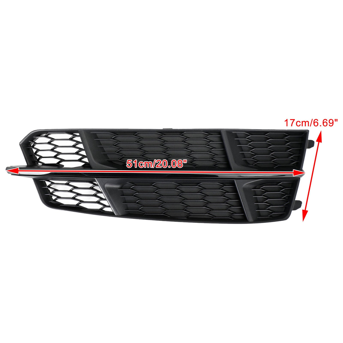 Audi A6 C7 S-Line 2016-2018 Matt Black Front Bumper Lower Grill 4G0807681AN 4G0807682AN
