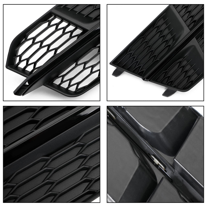 2016-2018  Audi A6 C7 S-Line Matt Black Front Bumper Lower Grill 4G0807681AN 4G0807682AN