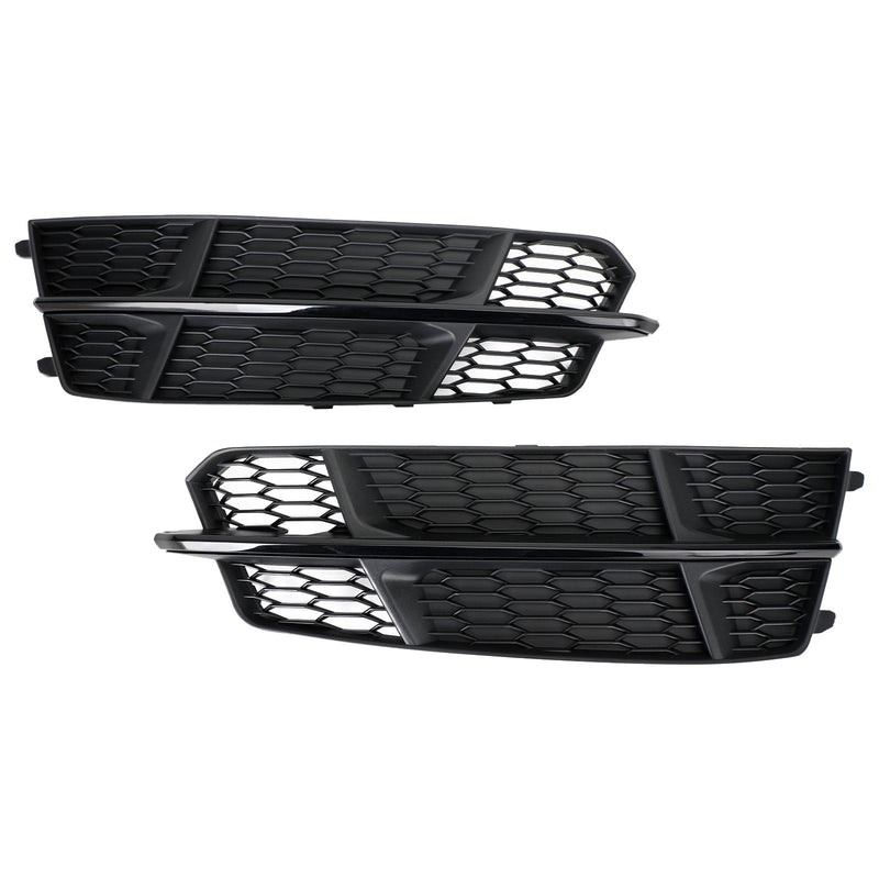 Audi A6 C7 S-Line 2016-2018 Matt Black Front Bumper Lower Grill 4G0807681AN 4G0807682AN
