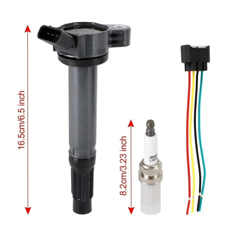 2006-2015 LEXUS IS250 6PCS Ignition Coils+Connectors+Spark Plug UF487 90919-02251 90919-A2002